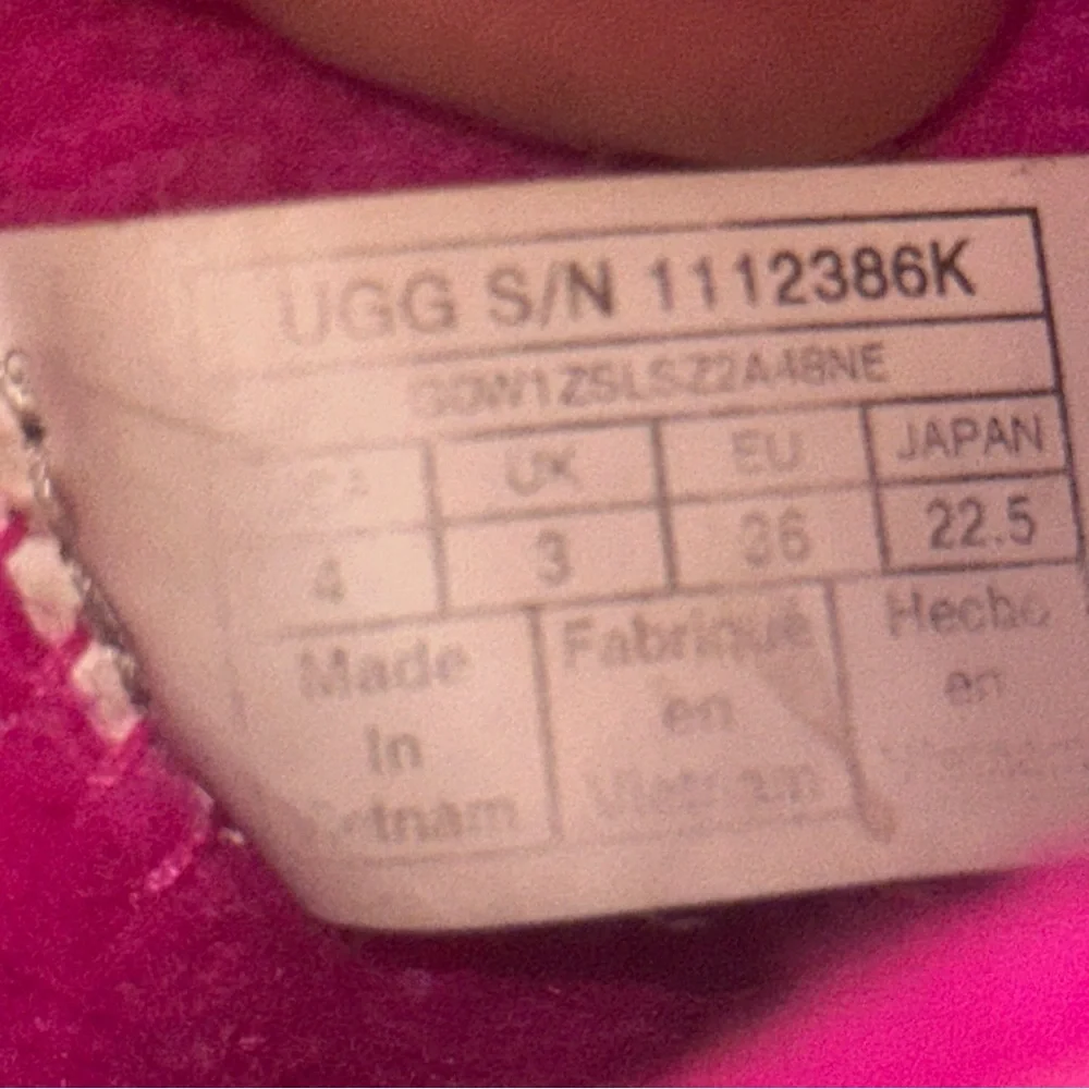 UGG Classic clear pink rubber ankle rainboots